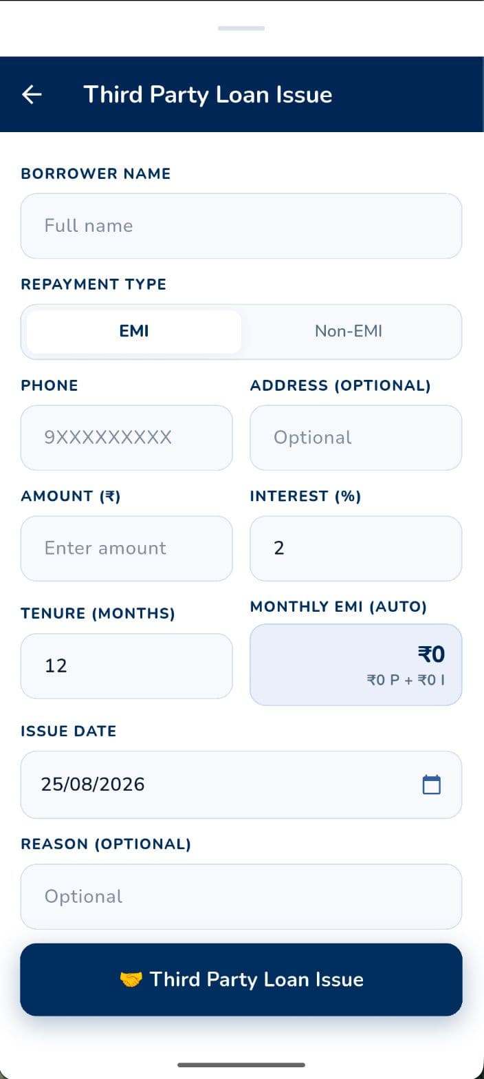SanghaNidhi Member Profile Screen