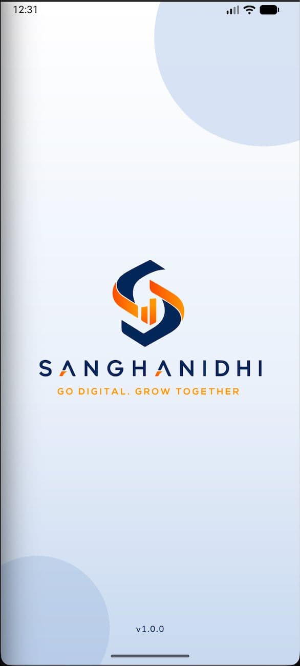SanghaNidhi App Dashboard